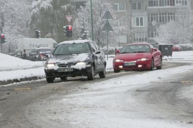 Eismo sąlygos Lietuvoje sudėtingos (atnaujinta)