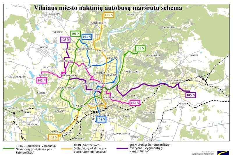 „Tebūnie naktis 2012“ metu važiuos naktiniai autobusai