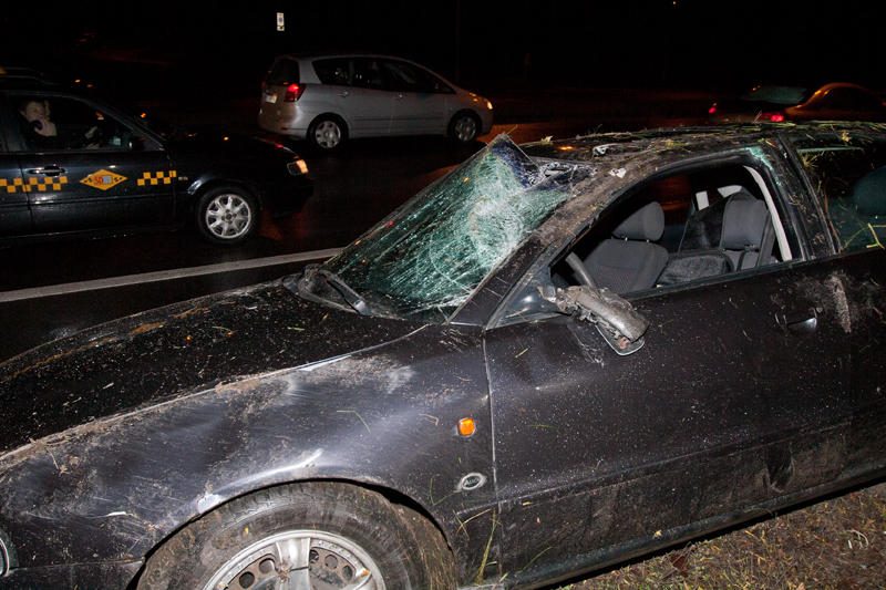 Vilniuje apvirtus automobiliui nukentėjo dešimtmetis vaikas