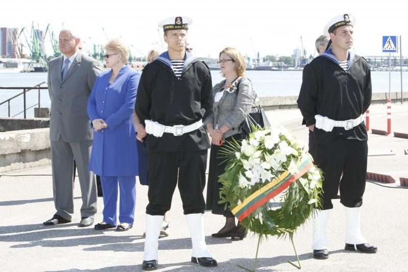 Prezidentė D.Grybauskaitė dėkojo Klaipėdos jūrininkams