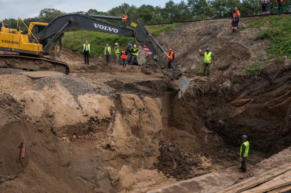 „Rail Baltica“ trasoje ties Garliava aptiktas pavojingas radinys