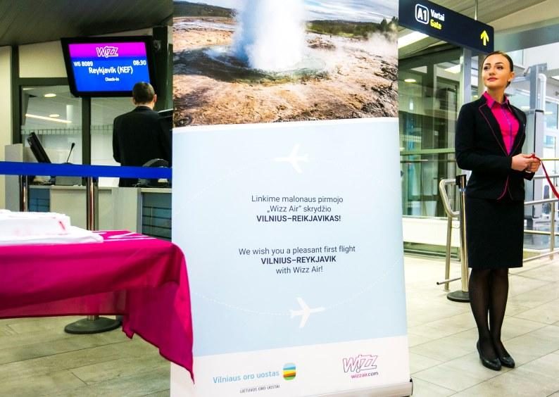 „Wizz Air“ pradėjo skrydžius iš Vilniaus į Reikjaviką