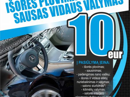 Skelbimas - Automobiliu plovykla Plauname ir variklius ir dugnus 