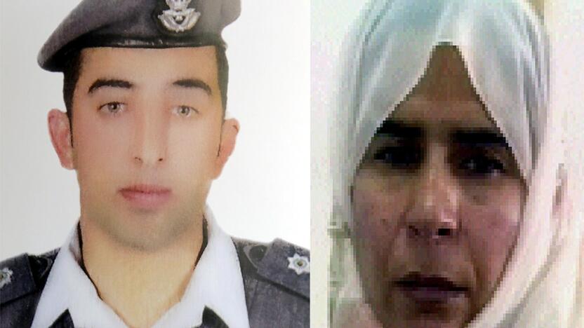 Muazas al Kasasbeh ir Sajidą al Rishawi