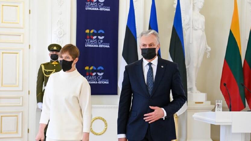 Kersti Kaljulaid (kairėje), Gitanas Nausėda (dešinėje)