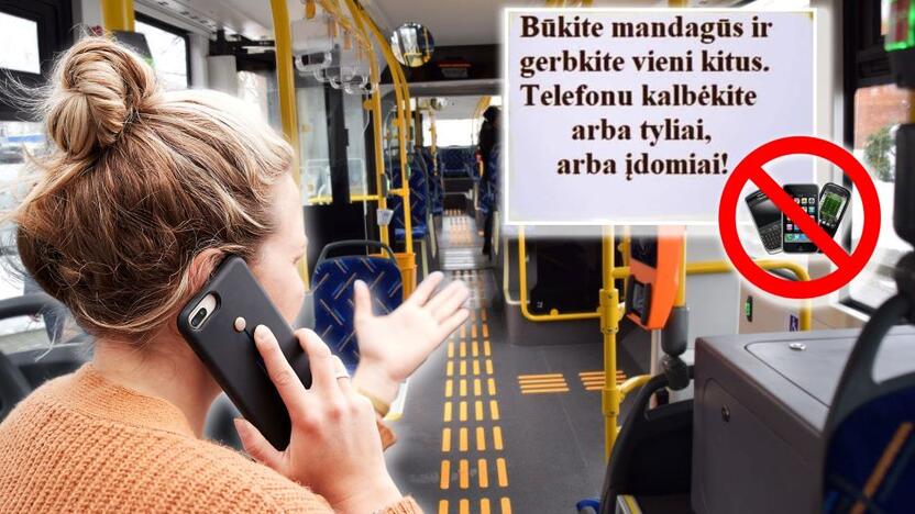 Išmintis: uostamiesčio autobusuose galbūt vertėtų įrengti papildomų perspėjimų dėl kai kurių keleivių pernelyg nekuklių pokalbių telefonu.