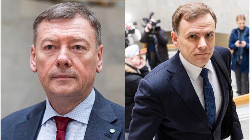 Iš kairės: Vidmantas Janulevičius ir Mindaugas Lingė.