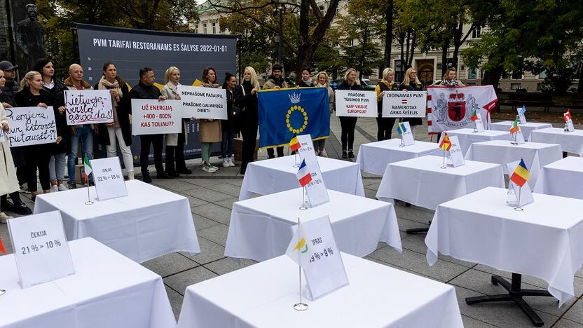 Lietuvos viešbučių ir restoranų asociacijos surengtas protestas 2022 m.