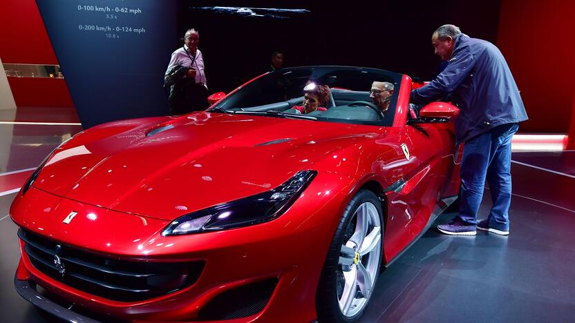 Žirgelis: kosmetikos reikmenų bendrovės garažas sunkmečiu pasipildė veržliu "Ferrari Portofino", kainuojančiu per 150 tūkst. eurų.