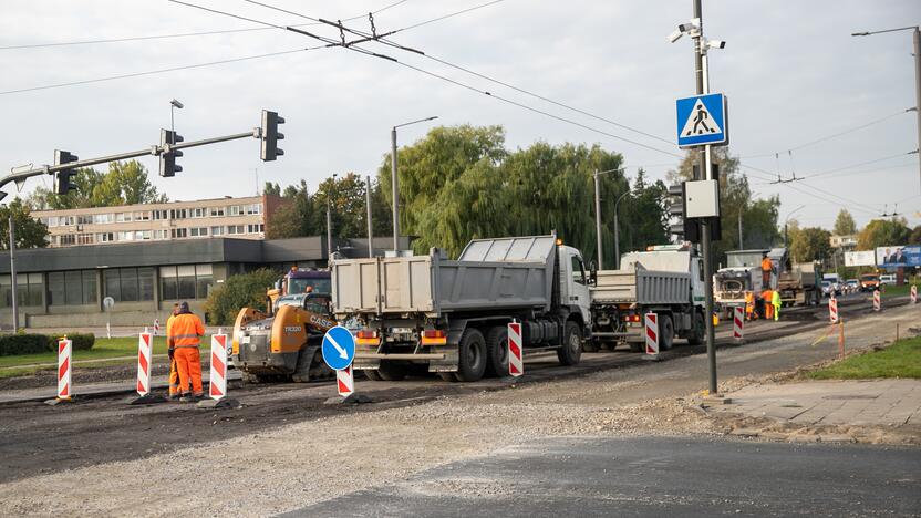 Paspartino: Taikos prospekto rekonstrukcijai papildomai skirta 7 mln. eurų, tad darbai bus užbaigti greičiau.