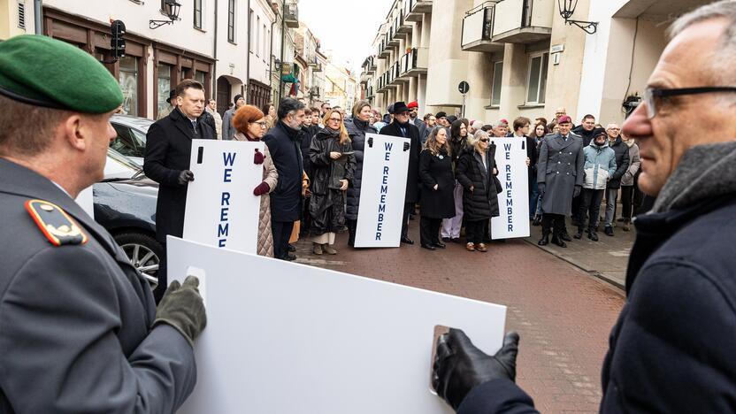 Tarptautinės Holokausto aukų atminimo dienos eisena Vilniuje