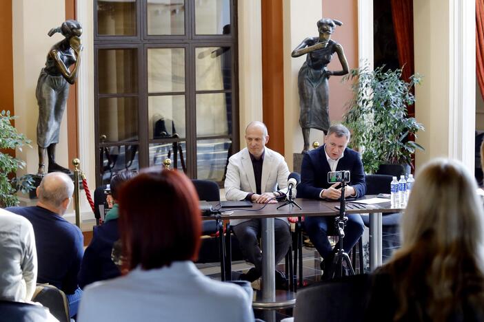 Tarptautinio teatro festivalio „TheATRIUM“ spaudos konferencija