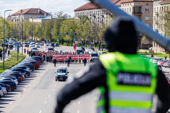  Krepšinio sirgalių eisena Kaune