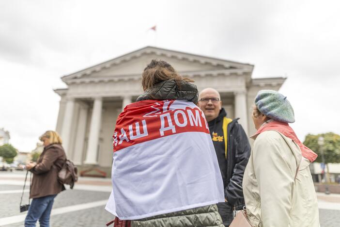 Protesto akcija prieš nacionalinių mokyklų uždarymą Baltarusijoje