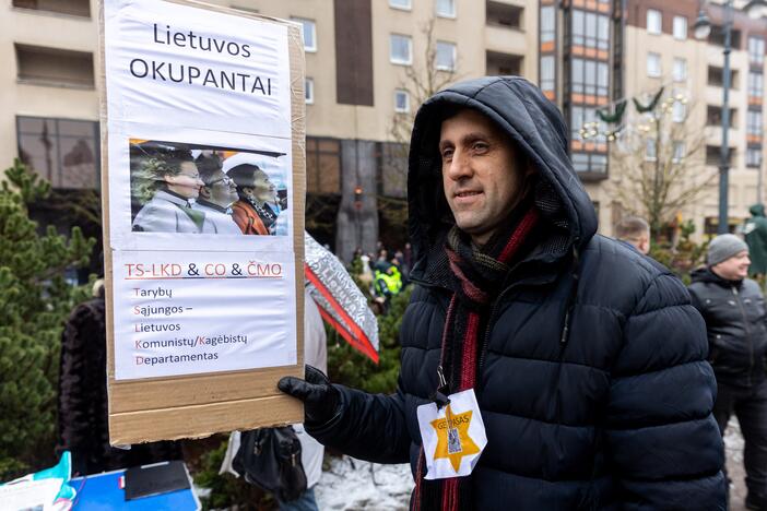 Protestas prie Seimo Sausio 13-ąją