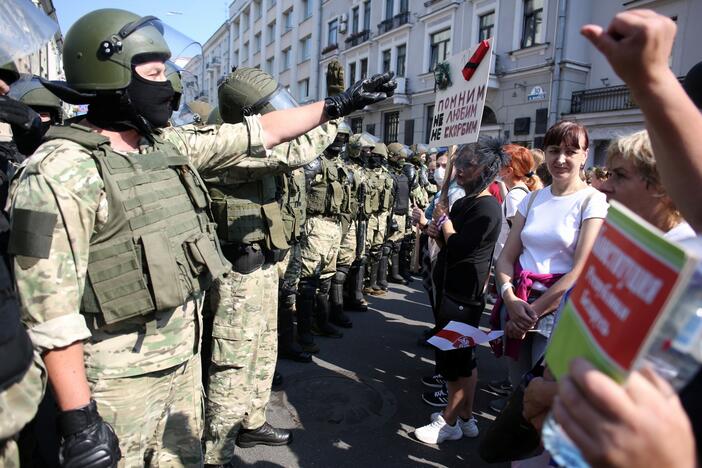 Per A. Lukašenkos gimtadienį – tūkstantinės minios protestas