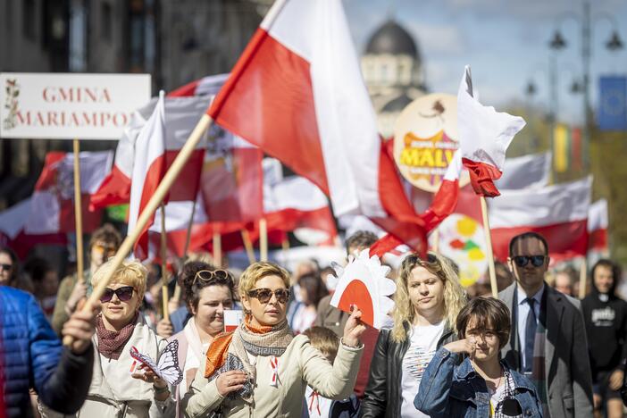 Sostinės gatvėse – Lietuvos lenkų eisena