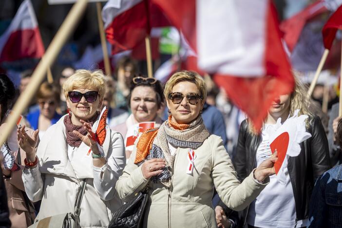 Sostinės gatvėse – Lietuvos lenkų eisena