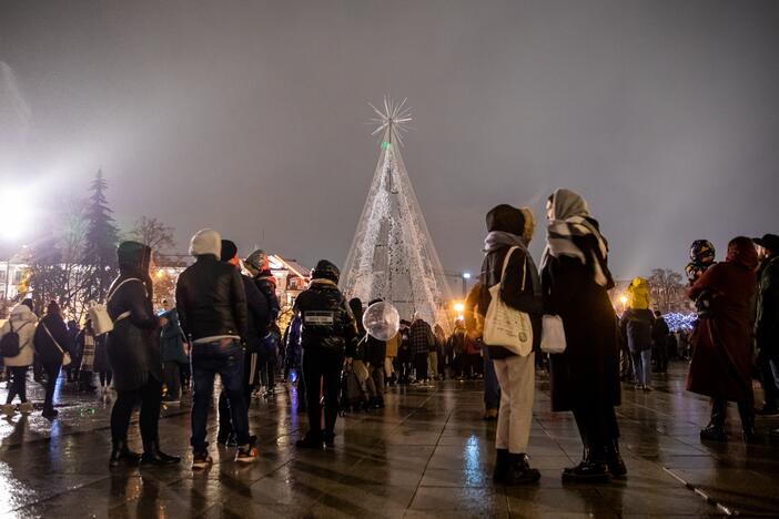 Kalėdų eglės įžiebimas Vilniuje 2021