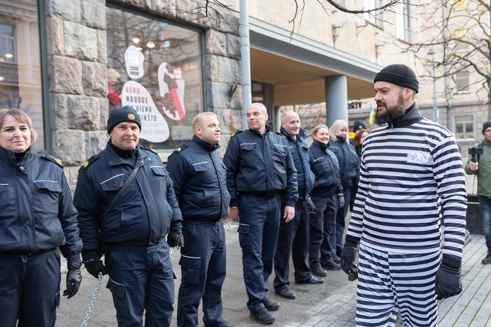 Įkalinimo įstaigų darbuotojų protestas