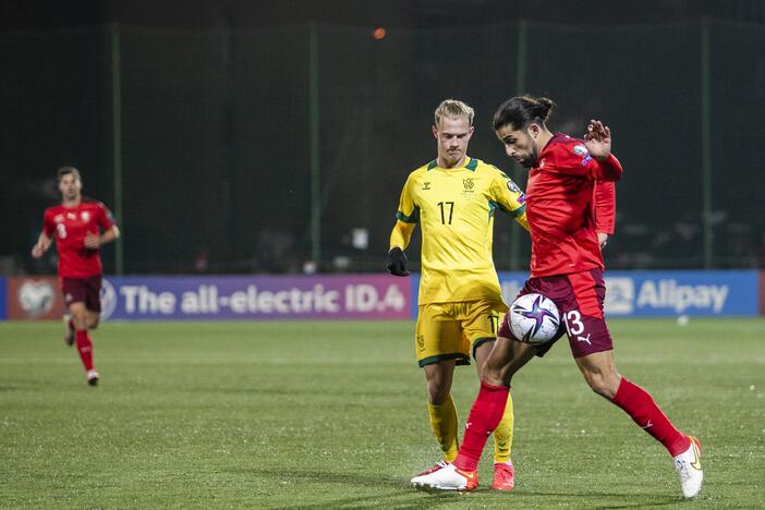 Pasaulio futbolo čempionato atranka: Lietuva – Šveicarija 0:4