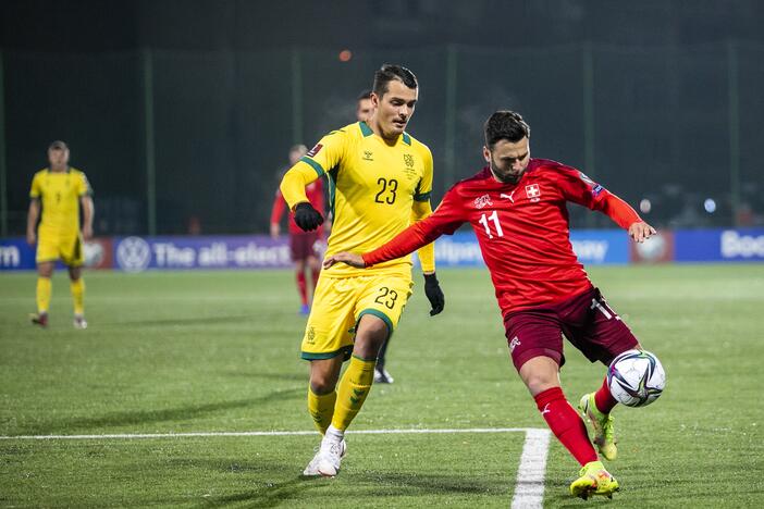 Pasaulio futbolo čempionato atranka: Lietuva – Šveicarija 0:4