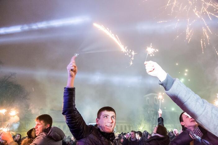 Kaunas pasitinka 2015-uosius su euru kišenėje