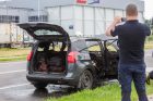 Kauno LEZ'e sudegė automobilis Kauno LEZ'e sudegė automobilis