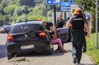 Sunkvežimio ir BMW avarija Birštono g. Sunkvežimio ir BMW avarija Birštono g.