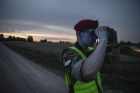 Lietuvos kariuomenės naktinis patrulis pasienyje Lietuvos kariuomenės naktinis patrulis pasienyje
