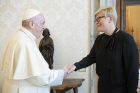 Lietuvos premjerė susitiko su popiežiumi Lietuvos premjerė susitiko su popiežiumi