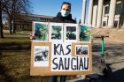 Prie Seimo – protestas dėl vairavimo egzaminų atnaujinimo Prie Seimo – protestas dėl vairavimo egzaminų atnaujinimo