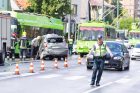 Masinė automobilių ir troleibuso avarija Kaune Masinė automobilių ir troleibuso avarija Kaune
