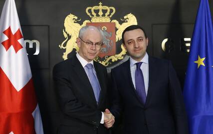 Hermanas Van Rompuy ir Iraklijus Garibašvilis