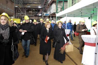 Mokslinių tyrimų laivo statybų pradžia