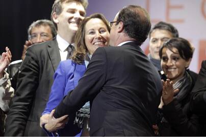 Francois Hollande'as ir Segolene Royal