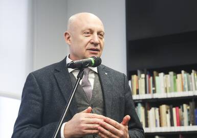 Buvęs Lietuvos nacionalinės Martyno Mažvydo bibliotekos generalinis direktorius R. Gudauskas. 