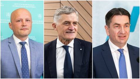 Iš kairės: Mindaugas Keizeris, Algis Latakas, Darius Maikštėnas