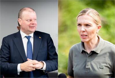 Saulius Skvernelis, Agnė Bilotaitė.