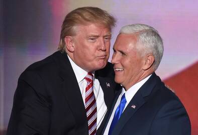 Dolandas Trumpas ir Mike’as Pence’as