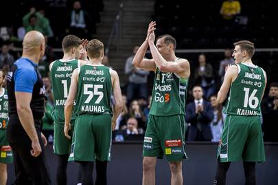 Komanda: per trečias LKL mažojo finalo rungtynes marškinėlius su P. Jankūno pavarde vilkėjo ir M. Blaževičius (Nr. 13), N. Giffey (Nr. 55), K. Lukošiūnas (Nr. 16)