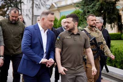 Andrzejus Duda ir Volodymyras Zelenskis