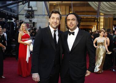 Alejandro Gonzalesas Inarritu (dešinėje) ir aktorius Javier Bardem