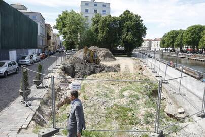 Darbai: šiuo metu archeologai tikslina vietos, kurioje stovėjo istorinis pastatas, koordinates.