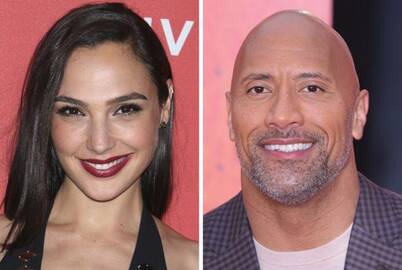 Gal Gadot ir Dwayne‘as Johnsonas