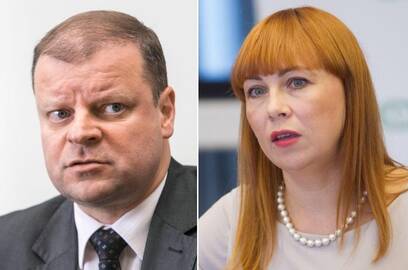 Jurgita Petrauskienė ir Saulius Skvernelis