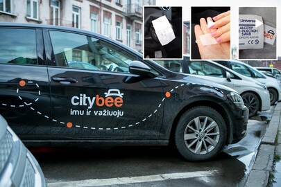 Priemonės: "CityBee" automobilyje rado tik nedidelių servetėlių, o dezinfekcinio skysčio nebuvo.