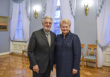 Placido Domingo ir Dalia Grybauskaitė