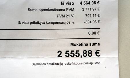 Skaičiai: vieną mėnesį sąskaitoje matęs 1,2 tūkst. eurų permoką, kitą mėnesį pensininkas sulaukė 4,5 tūkst. eurų sąskaitos už elektrą.