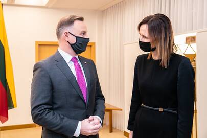 Andrzejus Duda ir Viktorija Čmilytė-Nielsen